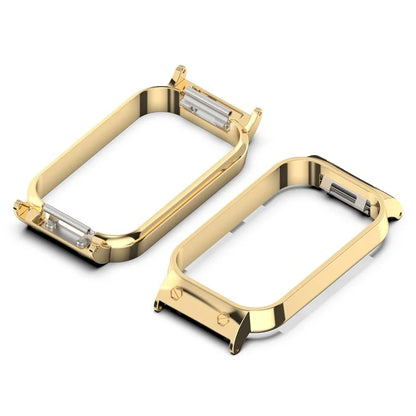 For Xiaomi Smart Band 8 Active / Redmi Smart Band 2 Watch Case Zinc Alloy Frame Work with 18mm Watchband