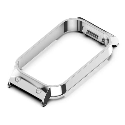 For Xiaomi Smart Band 8 Active / Redmi Smart Band 2 Watch Case Zinc Alloy Frame Work with 18mm Watchband