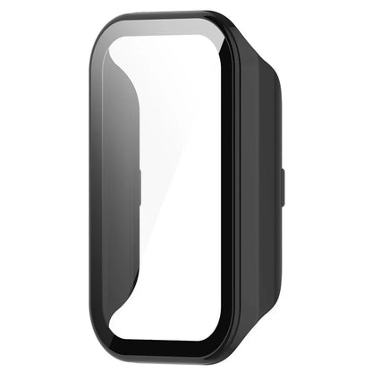 For Xiaomi Smart Band 8 Active / Redmi Smart Band 2 Watch Case PC Frame with Tempered Glass Screen Film