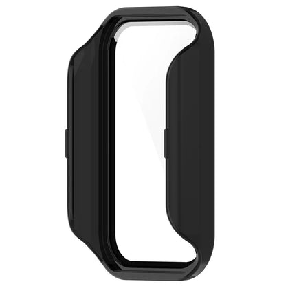 For Xiaomi Smart Band 8 Active / Redmi Smart Band 2 Watch Case PC Frame with Tempered Glass Screen Film