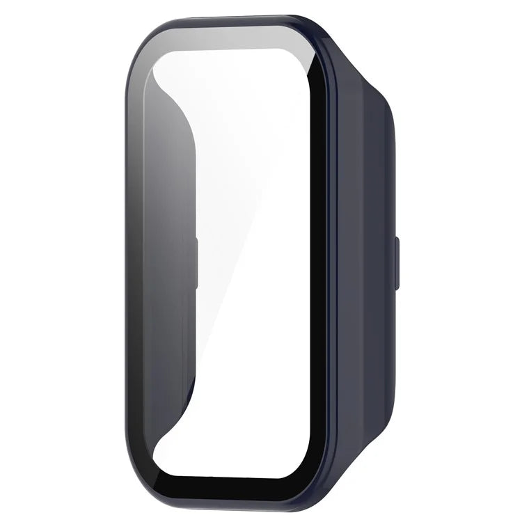 For Xiaomi Smart Band 8 Active / Redmi Smart Band 2 Watch Case PC Frame with Tempered Glass Screen Film