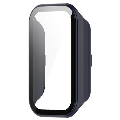 For Xiaomi Smart Band 8 Active / Redmi Smart Band 2 Watch Case PC Frame with Tempered Glass Screen Film