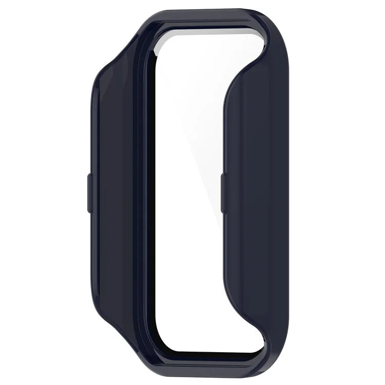 For Xiaomi Smart Band 8 Active / Redmi Smart Band 2 Watch Case PC Frame with Tempered Glass Screen Film