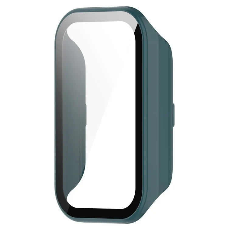 For Xiaomi Smart Band 8 Active / Redmi Smart Band 2 Watch Case PC Frame with Tempered Glass Screen Film