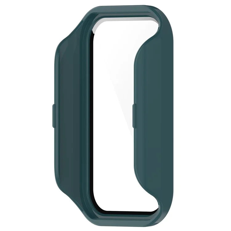 For Xiaomi Smart Band 8 Active / Redmi Smart Band 2 Watch Case PC Frame with Tempered Glass Screen Film
