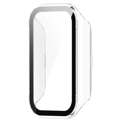 For Xiaomi Smart Band 8 Active / Redmi Smart Band 2 Watch Case PC Frame with Tempered Glass Screen Film