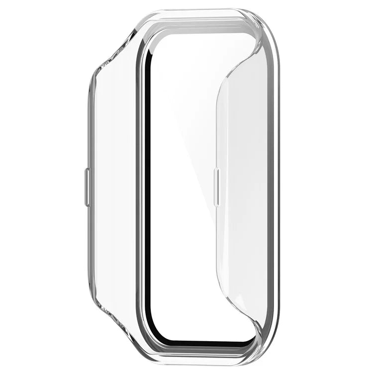 For Xiaomi Smart Band 8 Active / Redmi Smart Band 2 Watch Case PC Frame with Tempered Glass Screen Film