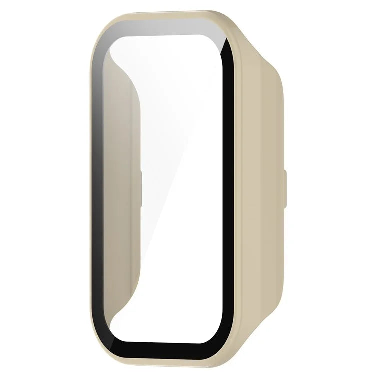 For Xiaomi Smart Band 8 Active / Redmi Smart Band 2 Watch Case PC Frame with Tempered Glass Screen Film