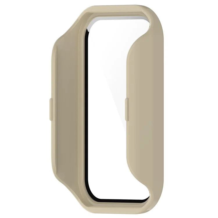 For Xiaomi Smart Band 8 Active / Redmi Smart Band 2 Watch Case PC Frame with Tempered Glass Screen Film