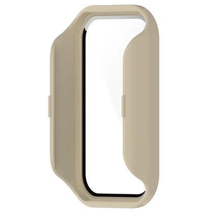For Xiaomi Smart Band 8 Active / Redmi Smart Band 2 Watch Case PC Frame with Tempered Glass Screen Film