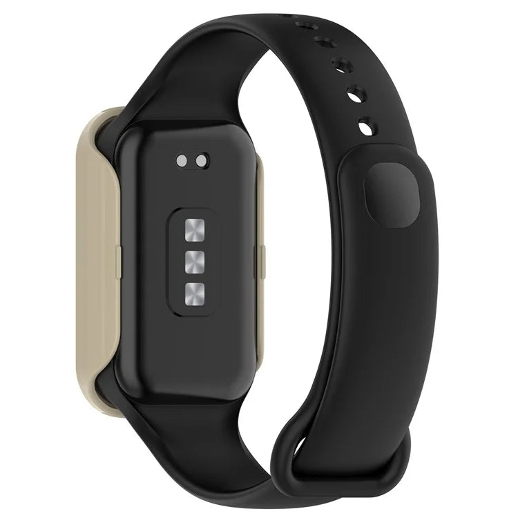 For Xiaomi Smart Band 8 Active / Redmi Smart Band 2 Watch Case PC Frame with Tempered Glass Screen Film