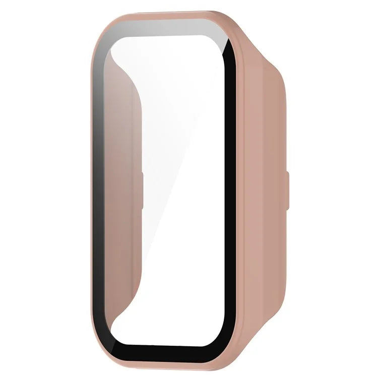 For Xiaomi Smart Band 8 Active / Redmi Smart Band 2 Watch Case PC Frame with Tempered Glass Screen Film