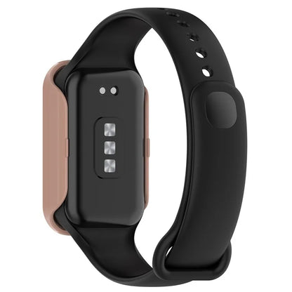 For Xiaomi Smart Band 8 Active / Redmi Smart Band 2 Watch Case PC Frame with Tempered Glass Screen Film