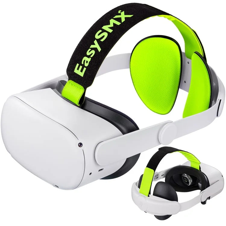 EASYSMX Q20 VR Adjustable Head Strap for Quest 2 , Enlarged Head Support with Power Bank Strap