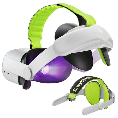 EASYSMX Q20 VR Adjustable Head Strap for Quest 2 , Enlarged Head Support with Power Bank Strap