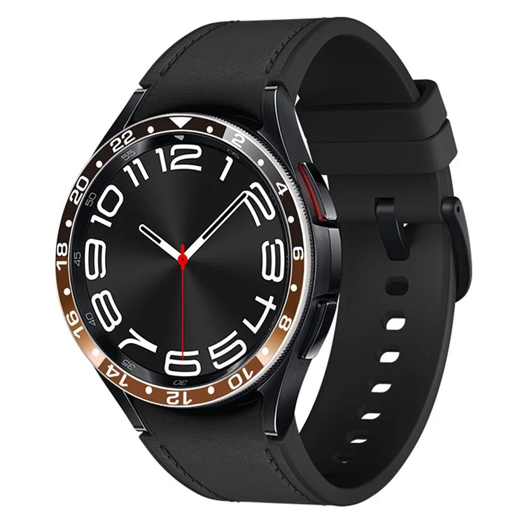 Aluminium Alloy Cover for Samsung Galaxy Watch6 Classic 43mm Bezel Ring Dual Color Watch Bumper