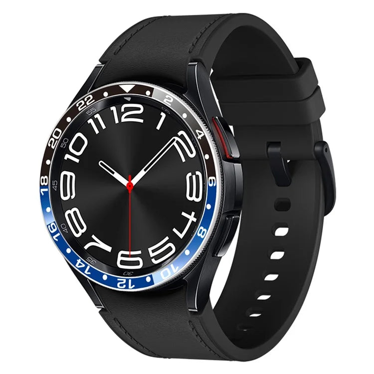 Aluminium Alloy Cover for Samsung Galaxy Watch6 Classic 43mm Bezel Ring Dual Color Watch Bumper