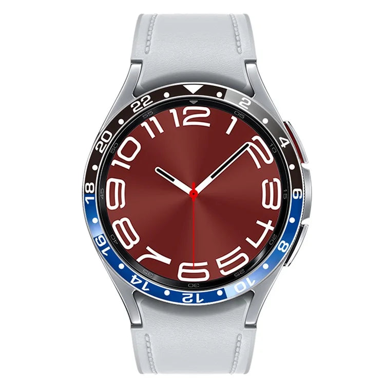 Aluminium Alloy Cover for Samsung Galaxy Watch6 Classic 43mm Bezel Ring Dual Color Watch Bumper