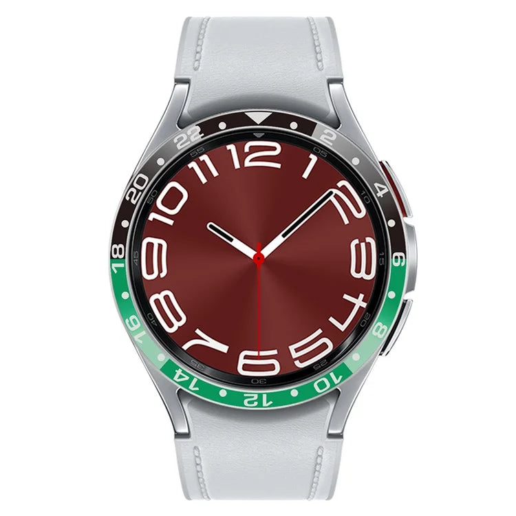 Aluminium Alloy Cover for Samsung Galaxy Watch6 Classic 43mm Bezel Ring Dual Color Watch Bumper
