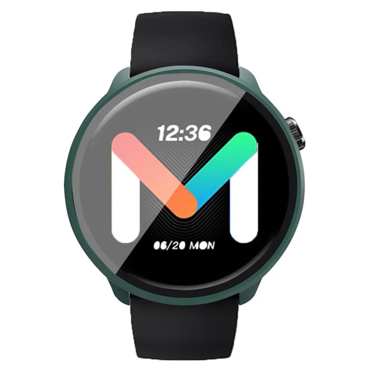 For Mibro Lite 2 Hard PC Bumper Case with Tempered Glass Screen Film Watch Case Cover