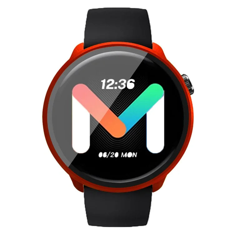 For Mibro Lite 2 Hard PC Bumper Case with Tempered Glass Screen Film Watch Case Cover