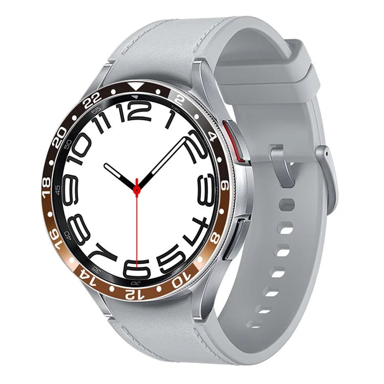 For Samsung Galaxy Watch6 Classic 47mm / Watch 5 Pro 45mm Bezel Ring Dual Color Aluminium Alloy Watch Cover