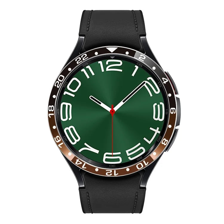 For Samsung Galaxy Watch6 Classic 47mm / Watch 5 Pro 45mm Bezel Ring Dual Color Aluminium Alloy Watch Cover