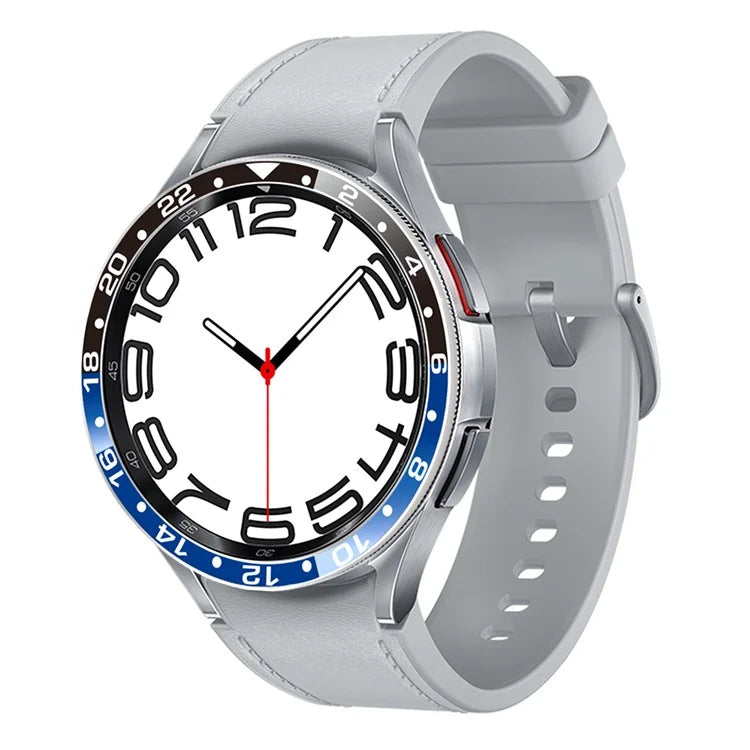 For Samsung Galaxy Watch6 Classic 47mm / Watch 5 Pro 45mm Bezel Ring Dual Color Aluminium Alloy Watch Cover
