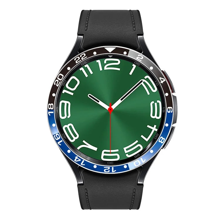 For Samsung Galaxy Watch6 Classic 47mm / Watch 5 Pro 45mm Bezel Ring Dual Color Aluminium Alloy Watch Cover