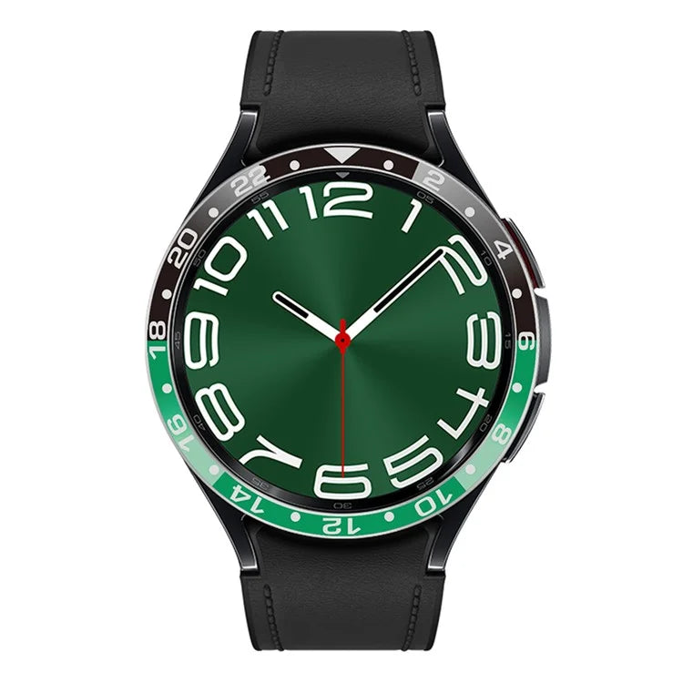 For Samsung Galaxy Watch6 Classic 47mm / Watch 5 Pro 45mm Bezel Ring Dual Color Aluminium Alloy Watch Cover