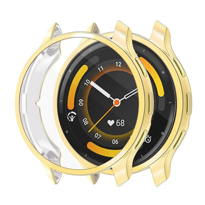 ENKAY HAT PRINCE For Garmin Venu 3S Full Cover Watch Case Electroplating TPU Frame with Screen Film