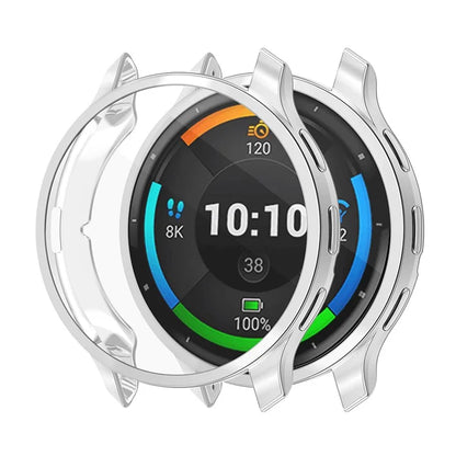 ENKAY HAT PRINCE For Garmin Venu 3S Full Cover Watch Case Electroplating TPU Frame with Screen Film