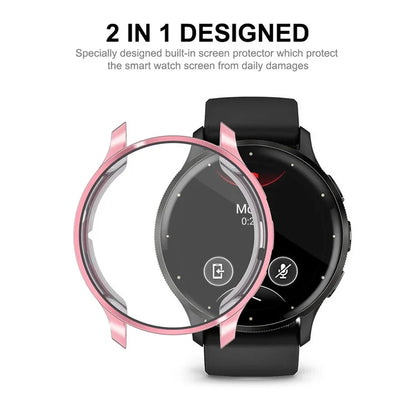 ENKAY HAT PRINCE For Garmin Venu 3 Electroplating Full Cover Watch Case TPU Frame with Screen Film