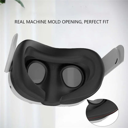 For Meta Quest 3 VR Headset Eye Mask Soft Silicone Anti-sweat Protective Cover