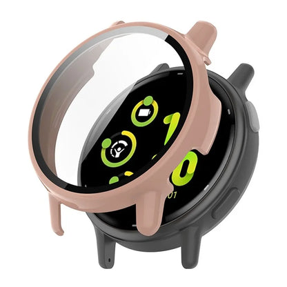 ENKAY Hat Prince For GarminActive 5 Watch Case PC Frame Watch Cover with 9H Tempered Glass Film