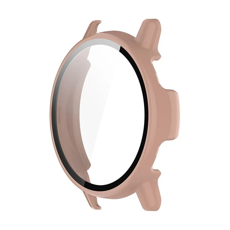 ENKAY Hat Prince For GarminActive 5 Watch Case PC Frame Watch Cover with 9H Tempered Glass Film