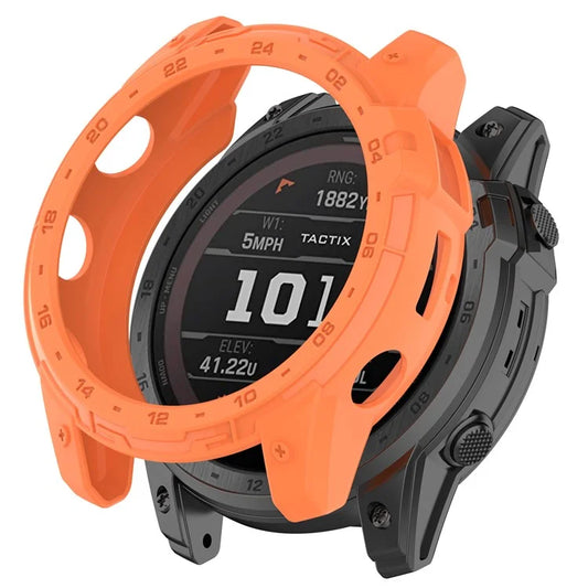 For Garmin Tactix 7 AMOLED Edition Watch Case Hollow TPU Frame with Dial Plate