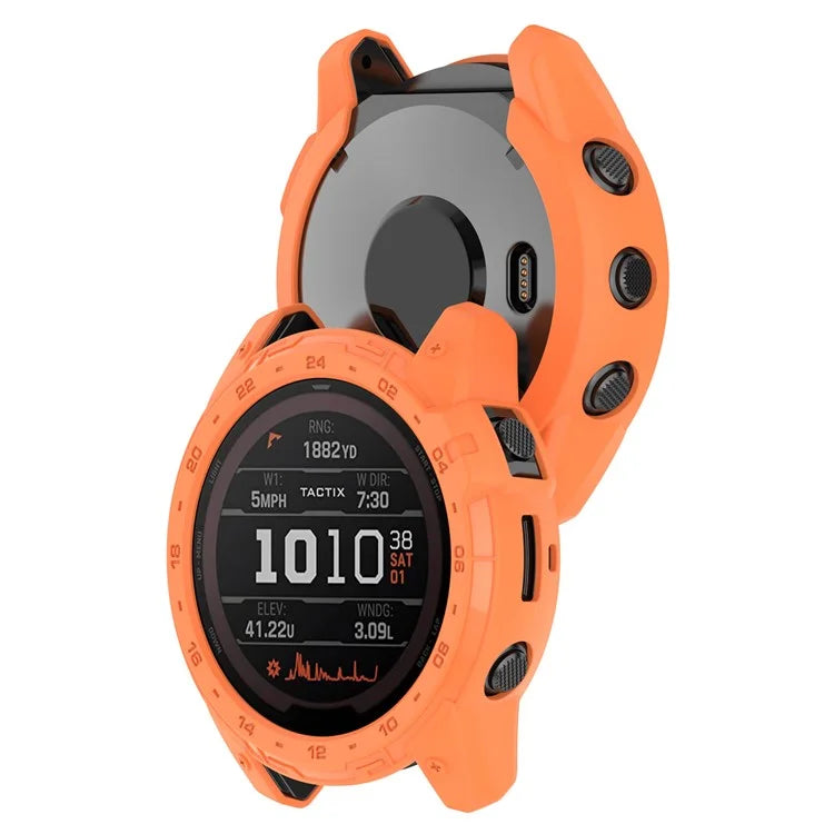 For Garmin Tactix 7 AMOLED Edition Watch Case Hollow TPU Frame with Dial Plate