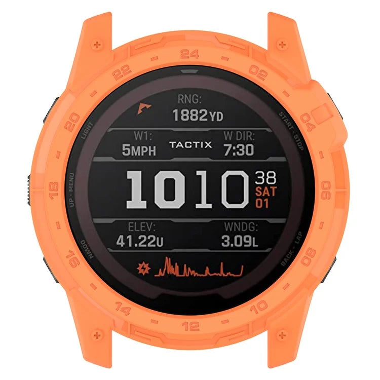 For Garmin Tactix 7 AMOLED Edition Watch Case Hollow TPU Frame with Dial Plate