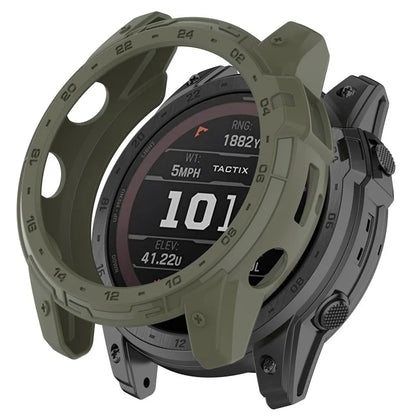 For Garmin Tactix 7 AMOLED Edition Watch Case Hollow TPU Frame with Dial Plate