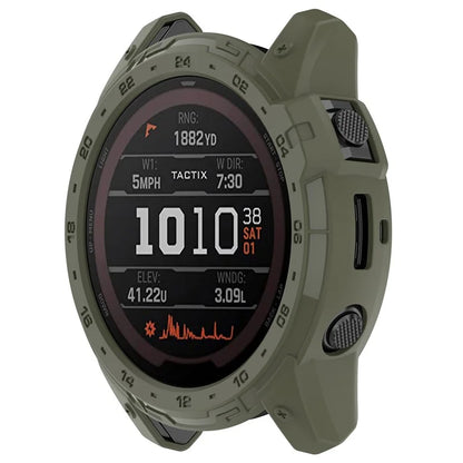 For Garmin Tactix 7 AMOLED Edition Watch Case Hollow TPU Frame with Dial Plate