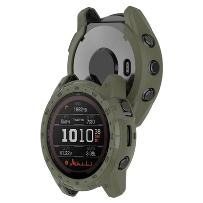 For Garmin Tactix 7 AMOLED Edition Watch Case Hollow TPU Frame with Dial Plate