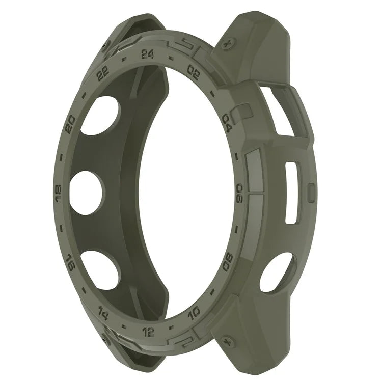 For Garmin Tactix 7 AMOLED Edition Watch Case Hollow TPU Frame with Dial Plate