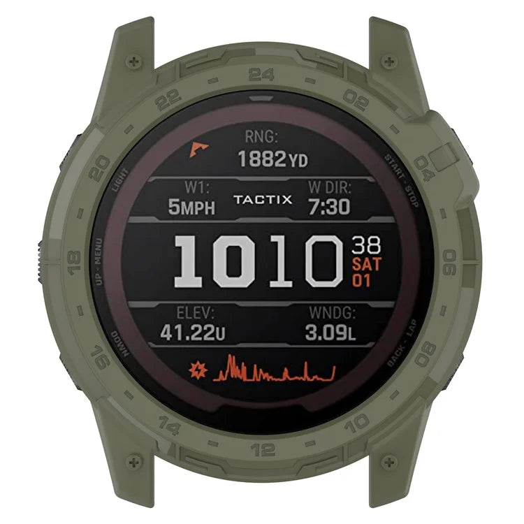 For Garmin Tactix 7 AMOLED Edition Watch Case Hollow TPU Frame with Dial Plate