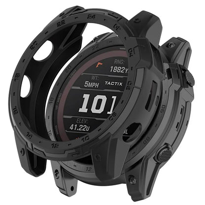 For Garmin Tactix 7 AMOLED Edition Watch Case Hollow TPU Frame with Dial Plate