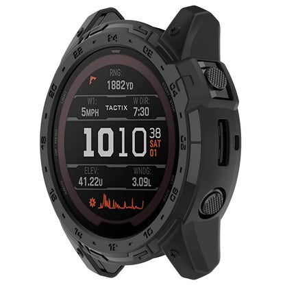For Garmin Tactix 7 AMOLED Edition Watch Case Hollow TPU Frame with Dial Plate