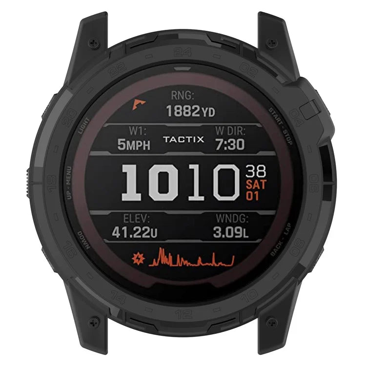 For Garmin Tactix 7 AMOLED Edition Watch Case Hollow TPU Frame with Dial Plate