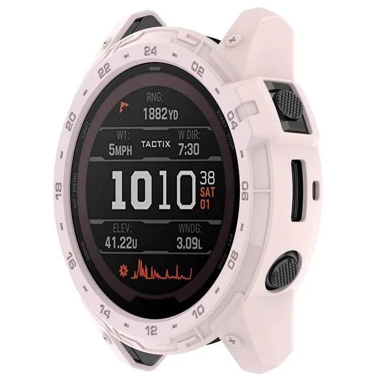 For Garmin Tactix 7 AMOLED Edition Watch Case Hollow TPU Frame with Dial Plate