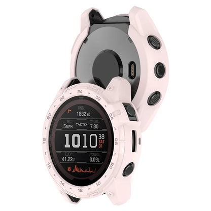 For Garmin Tactix 7 AMOLED Edition Watch Case Hollow TPU Frame with Dial Plate