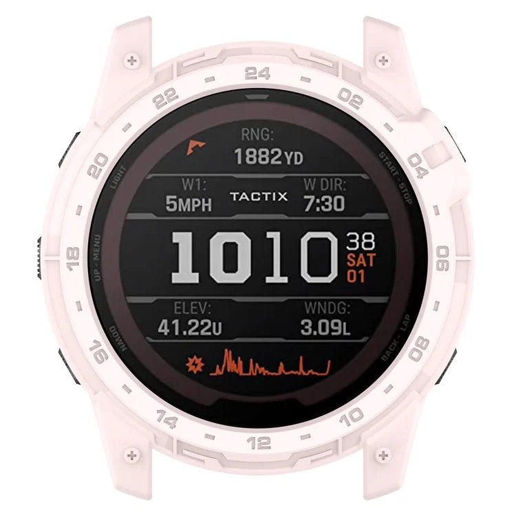 For Garmin Tactix 7 AMOLED Edition Watch Case Hollow TPU Frame with Dial Plate